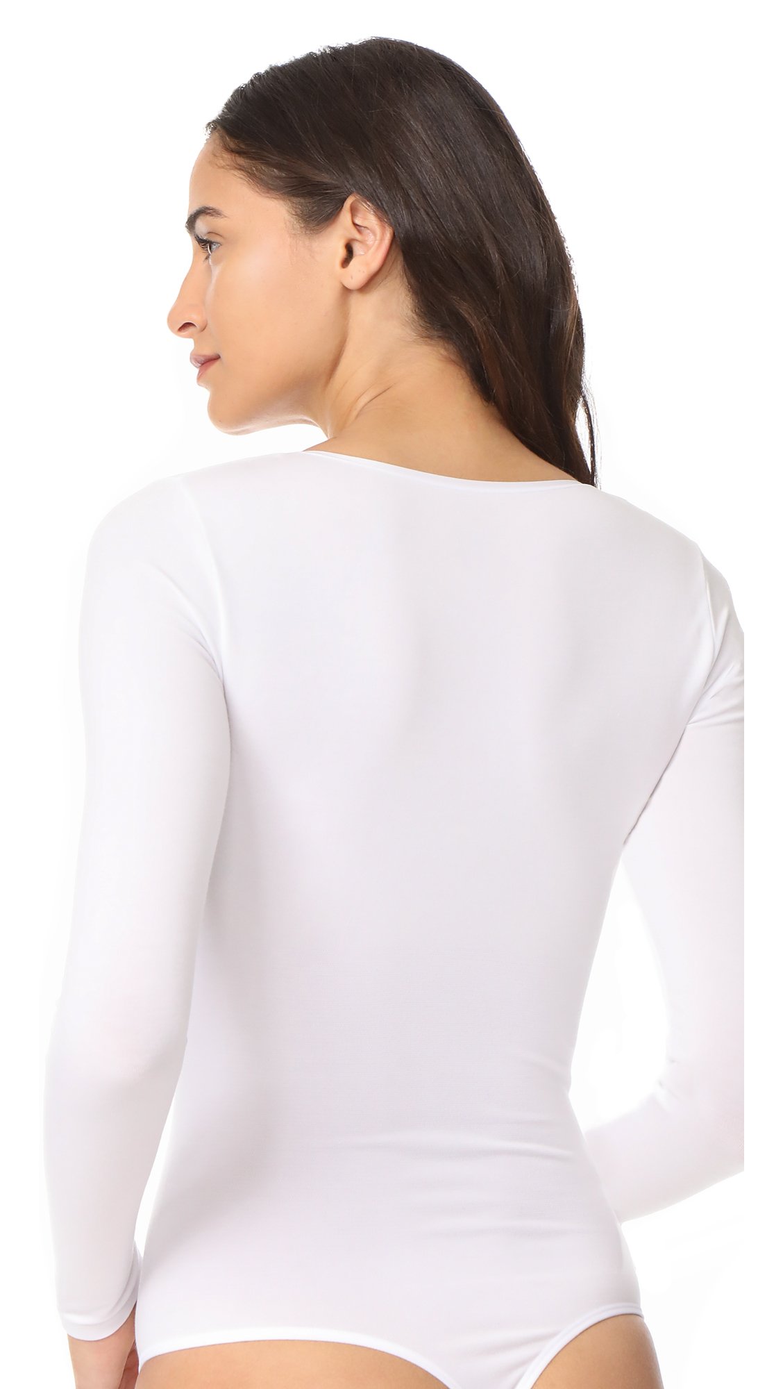 Yummie Women's Long Sleeve Seamless Shaping Thong Bodysuit - Image 3